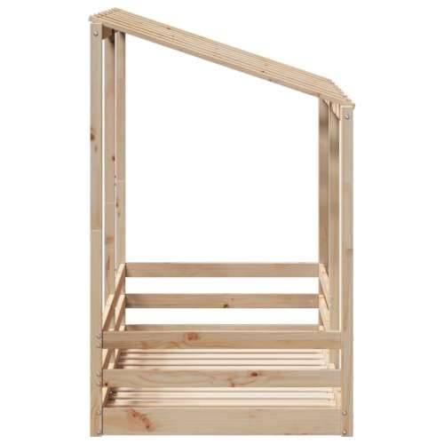 Dječji krevet s krovom 70 x 140 cm od masivne borovine - Prirodna 70 x 140 cm Cijena