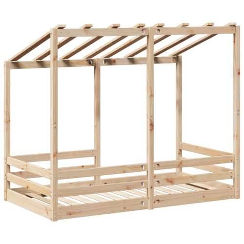 Dječji krevet s krovom 70 x 140 cm od masivne borovine - Prirodna 70 x 140 cm Cijena