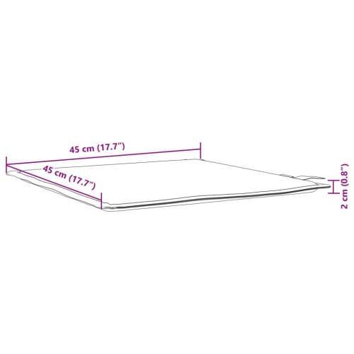 Vrtne podloge za sjedalo 6 kom smeđesive 45x45x2 cm četvrtaste Sivo-smeđa 6 Cijena