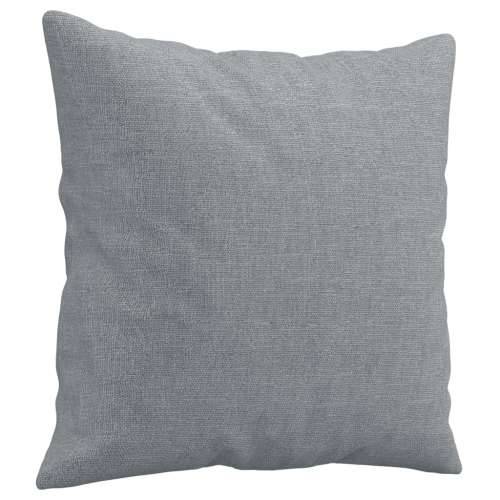 3-dijelni set sofa s jastucima svjetlosivi od tkanine - Svjetlosiva s jastucima i tabureom Cijena