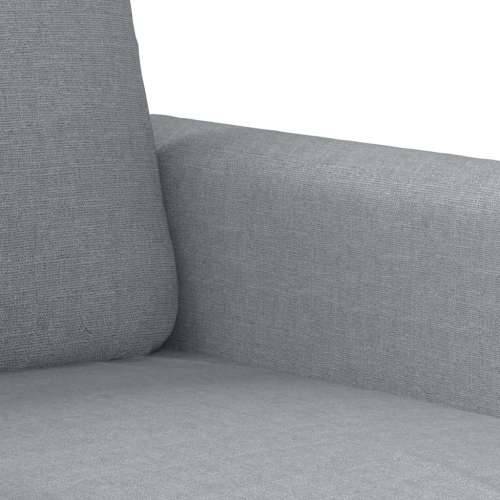 3-dijelni set sofa s jastucima svjetlosivi od tkanine - Svjetlosiva s jastucima i tabureom Cijena