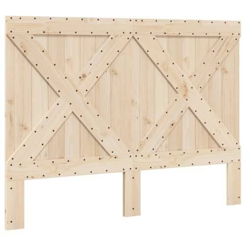Okvir za krevet s uzglavljem 140x200 cm od masivne borovine - Prirodna 140 x 200 cm Ne with cross headboard Cijena