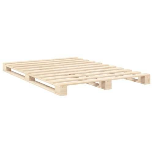 Okvir za krevet s uzglavljem 140x200 cm od masivne borovine - Prirodna 140 x 200 cm Ne with cross headboard Cijena