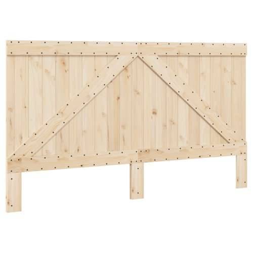 Okvir kreveta s uzglavljem 200 x 200 cm od masivne borovine - Prirodna 200 x 200 cm Ne with triangle headboard Cijena
