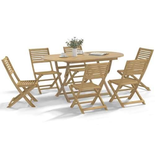Sklopive vrtne stolice 6 kom 48,5x61,5x87 cm od drva bagrema - 6 Bez naslona za ruke Cijena