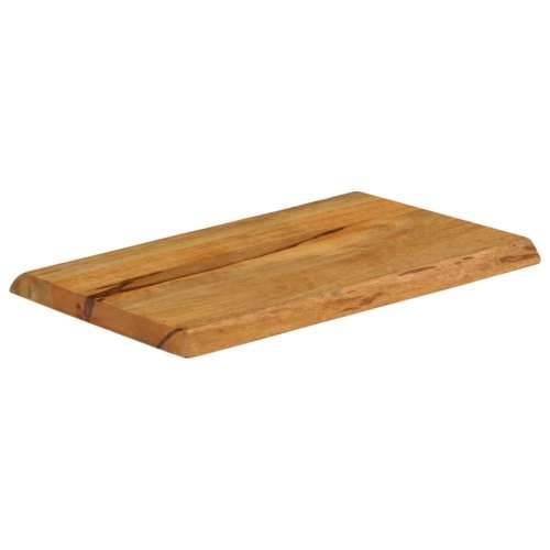 Stolna ploča 70x40x2,5 cm od masivnog drva manga sa živim rubom - Drvo manga (završna obrada od hrastovine) 70 x 40 cm 1 25 mm Cijena