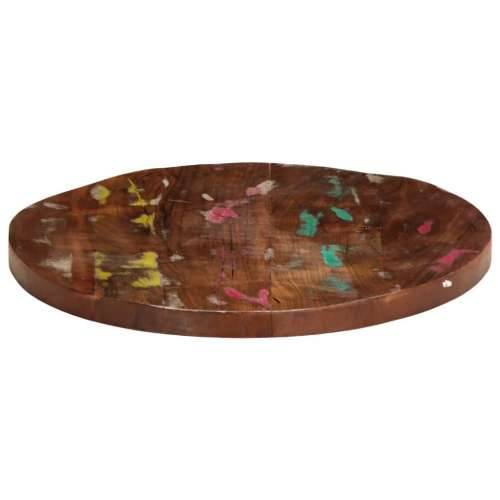 Stolna ploča Ø 70 x 2,5 cm okrugla od masivnog obnovljenog drva - Obnovljeno drvo (prirodno) 70 cm 1 25 mm Cijena