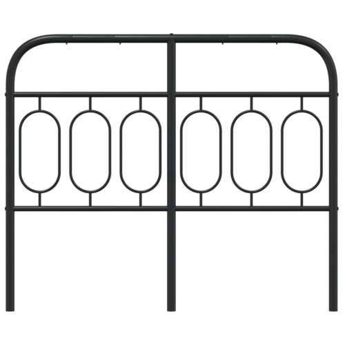 Metalno uzglavlje crno 120 cm - Crna 120 cm 1 Cijena