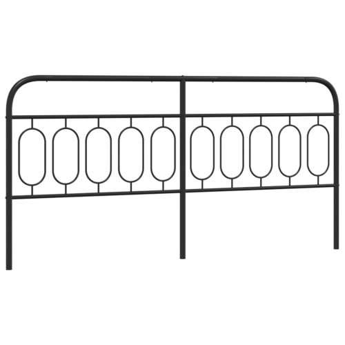 Metalno uzglavlje crno 200 cm - Crna 200 cm 1 Cijena