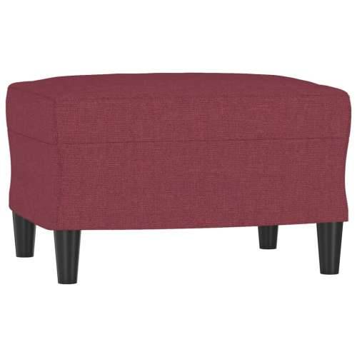 Trosjed s tabureom crvena boja vina 180 cm od tkanine - boja crnog vina Cijena
