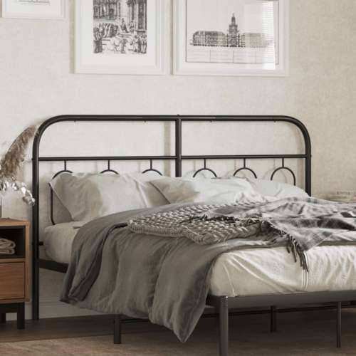 Metalno uzglavlje crno 140 cm - Crna 140 cm 1 Cijena