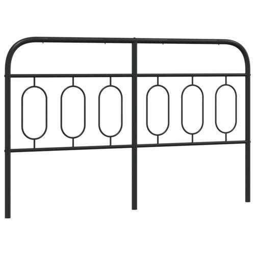 Metalno uzglavlje crno 140 cm - Crna 140 cm 1 Cijena