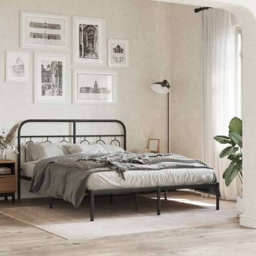 Metalno uzglavlje crno 140 cm - Crna 140 cm 1 Cijena