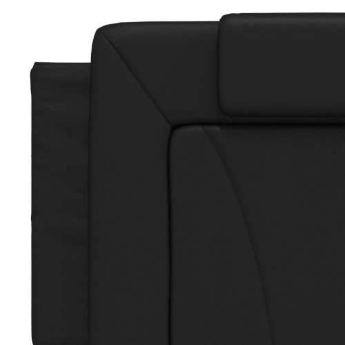 Krevet s madracem crni 160 x 200 cm od umjetne kože - Crna 160 x 200 cm Cijena