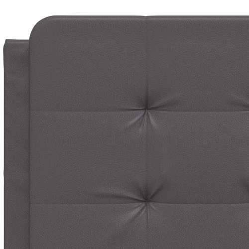 Krevet s madracem sivi 120 x 200 cm od umjetne kože - Siva 120 x 200 cm Cijena