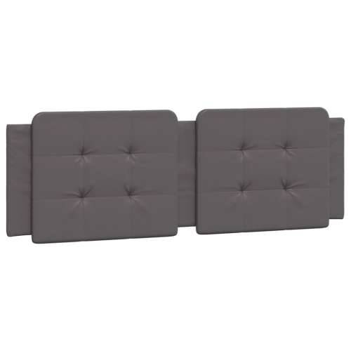 Krevet s madracem sivi 160 x 200 cm od umjetne kože - Siva 160 x 200 cm Cijena