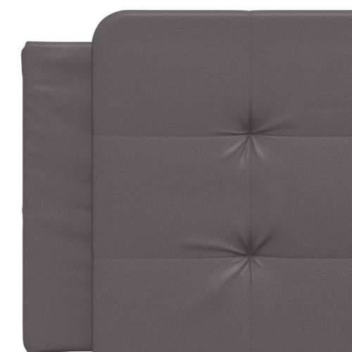 Krevet s madracem sivi 160 x 200 cm od umjetne kože - Siva 160 x 200 cm Cijena