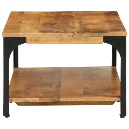 Stolić za kavu 2 razine 100x55x38 cm masivno drvo manga i čelik - 100 x 55 x 38 cm 1 masivno drvo manga Cijena