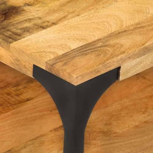 Stolić za kavu 2 razine 100x55x38 cm masivno drvo manga i čelik - 100 x 55 x 38 cm 1 masivno drvo manga Cijena