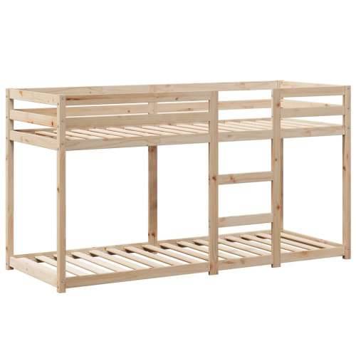Krevet na kat s krovom 90 x 190 cm od masivne borovine - Prirodna 90 x 190 cm Cijena