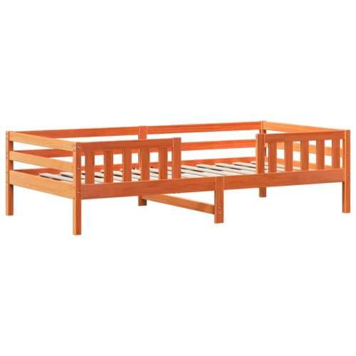 Okvir kreveta s krovom voštano smeđi 90x200 cm masivna borovina - Voštano smeđa 90 x 200 cm Cijena