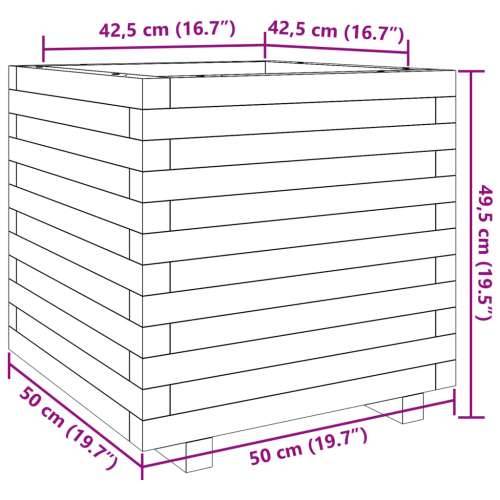 Vrtna sadilica voštano smeđa 50 x 50 x 49,5 cm od borovine - Voštano smeđa 50 x 50 x 49.5 cm 1 Cijena