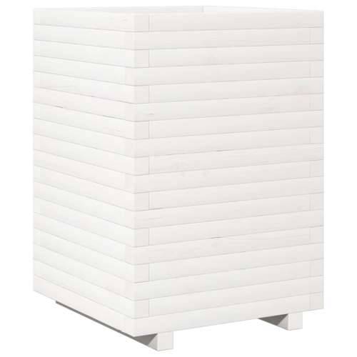 Vrtna sadilica bijela 50x50x72 cm od masivne borovine - Bijela 50 x 50 x 72 cm 1 Cijena