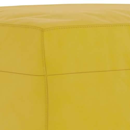 3-dijelni set sofa s jastucima žuti baršunasti - Žuta S osloncem za noge Cijena