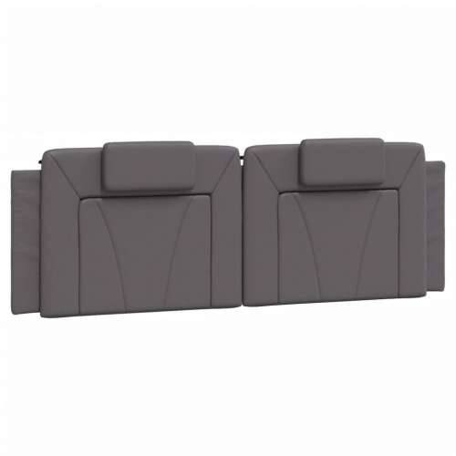 Krevet s madracem sivi 160 x 200 cm od umjetne kože - Siva 160 x 200 cm Cijena