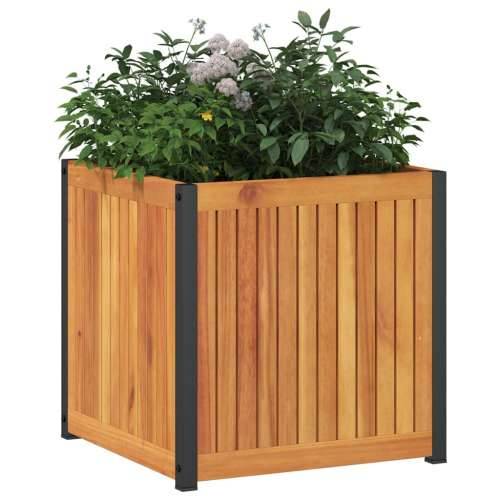Vrtna sadilica 45 x 45 x 44 cm masivno bagremovo drvo i čelik - 45 x 45 x 44 cm 1 Cijena