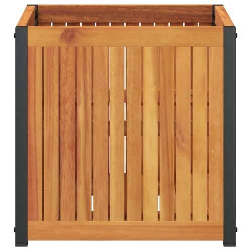 Vrtna sadilica 45 x 45 x 44 cm masivno bagremovo drvo i čelik - 45 x 45 x 44 cm 1 Cijena