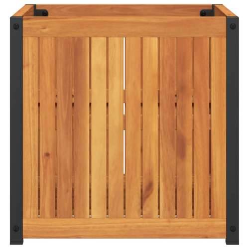 Vrtna sadilica 45 x 45 x 44 cm masivno bagremovo drvo i čelik - 45 x 45 x 44 cm 1 Cijena