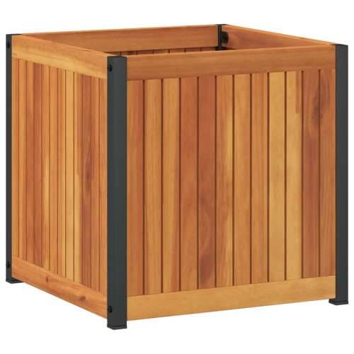 Vrtna sadilica 45 x 45 x 44 cm masivno bagremovo drvo i čelik - 45 x 45 x 44 cm 1 Cijena