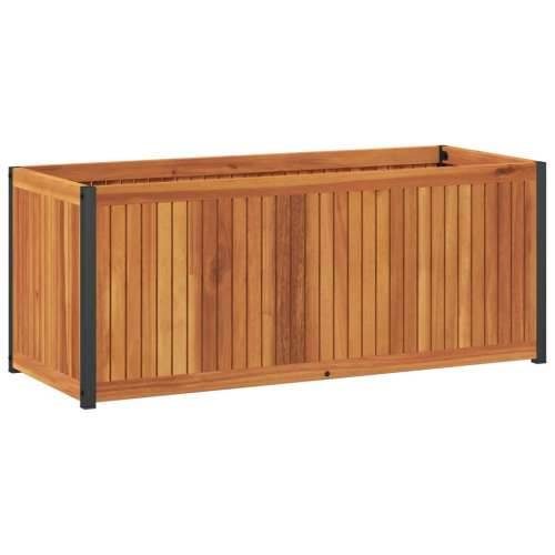 Vrtna sadilica 110 x 45 x 44 cm masivno bagremovo drvo i čelik - 110 x 45 x 44 cm 1 Cijena