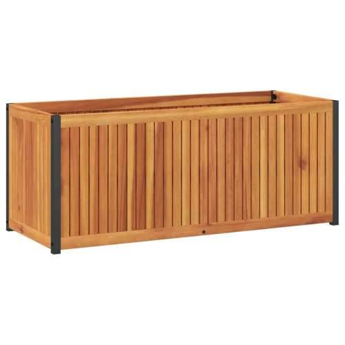 Vrtna sadilica 110 x 45 x 44 cm masivno bagremovo drvo i čelik - 110 x 45 x 44 cm 1 Cijena