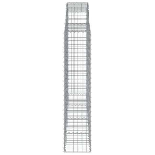 Lučne gabionske košare 14kom 200x30x140/160cm pocinčano željezo - 200 x 30 x 140/160 cm 14 Cijena