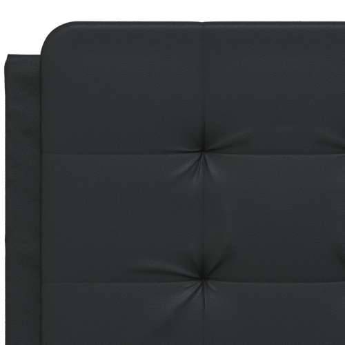 Krevet s madracem crni 140 x 190 cm od umjetne kože - Crna 140 x 190 cm Cijena