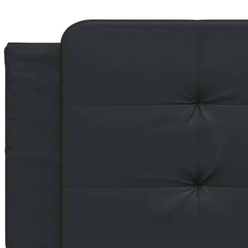 Krevet s madracem crni 160 x 200 cm od umjetne kože - Crna 160 x 200 cm Cijena