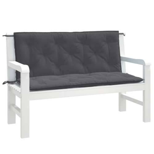 Jastuci za vrtnu klupu 2 kom antracit 120x50x7 cm tkanina - prošarana antracit 120 x 50 x 7 cm 1 Cijena