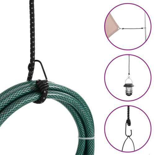 Užad za bungee s reflektirajućim prugama i kukama 25 kom 59 cm - 59 cm 25 Cijena