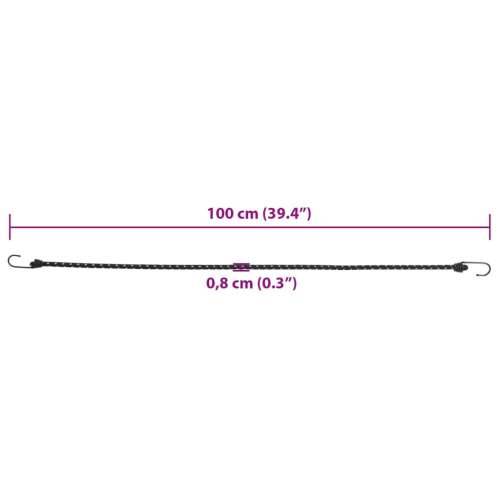 Užad za bungee s reflektirajućim prugama i kukama 50 kom 100 cm - 100 cm 50 Cijena