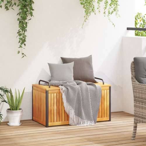 Vanjska kutija za jastuke 85x45x45/53 cm masivno drvo i čelik - 85 x 45 x 45/53 cm Cijena