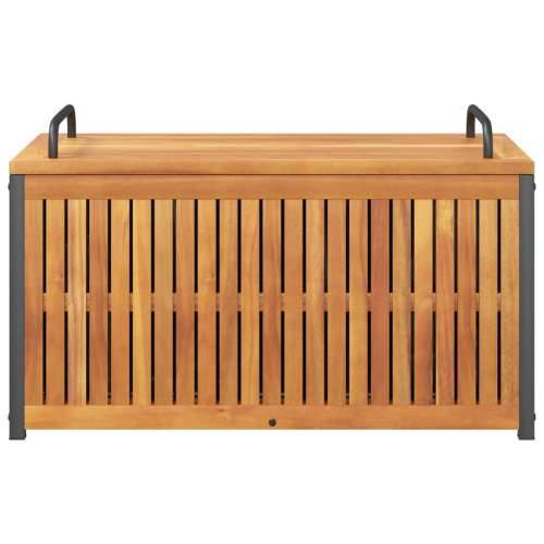 Vanjska kutija za jastuke 85x45x45/53 cm masivno drvo i čelik - 85 x 45 x 45/53 cm Cijena