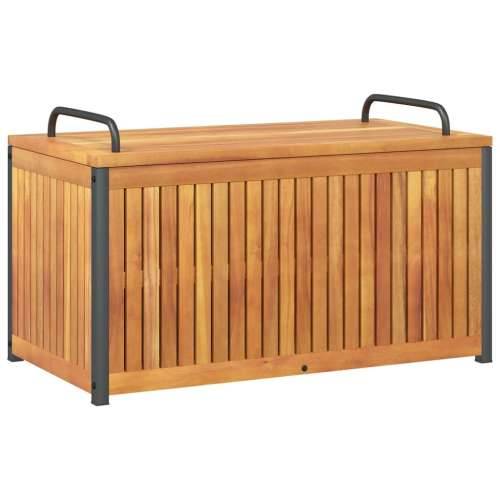 Vanjska kutija za jastuke 85x45x45/53 cm masivno drvo i čelik - 85 x 45 x 45/53 cm Cijena