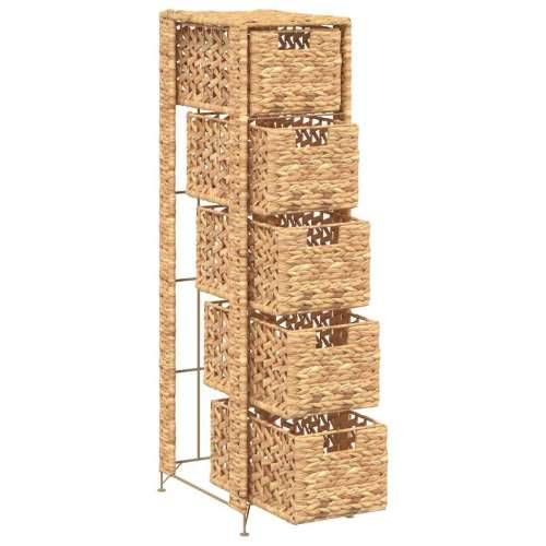 Ormarić za pohranu s 5 košara od vodenog zumbula 25,5 x 37 x 100 cm  - 25.5 x 37 x 100 cm 1 Cijena