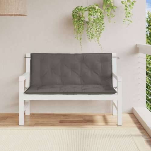 Jastuci za vrtnu klupu 2 kom tamnosivi 120x50x7 cm tkanine - prošarana tamnosiva 120 x 50 x 7 cm 1 Cijena