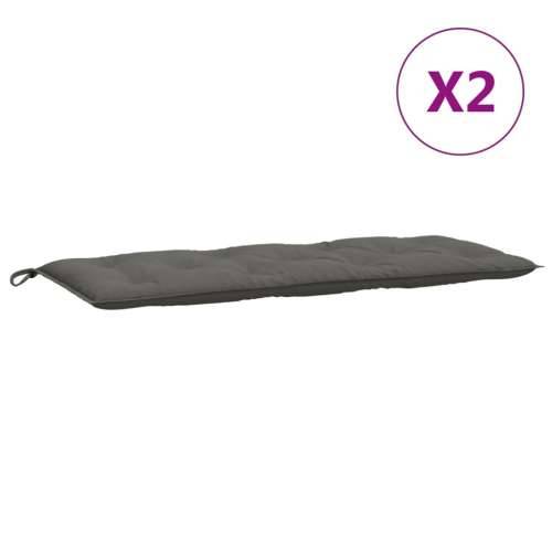 Jastuci za vrtnu klupu 2 kom tamnosivi 120x50x7 cm tkanine - prošarana tamnosiva 120 x 50 x 7 cm 1 Cijena