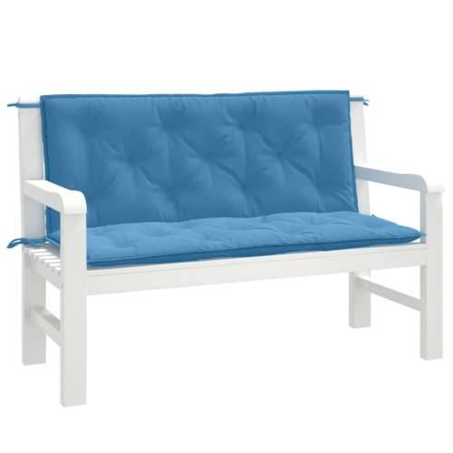 Jastuci za vrtnu klupu 2 kom plavi 120x50x7 cm tkanina Cijena