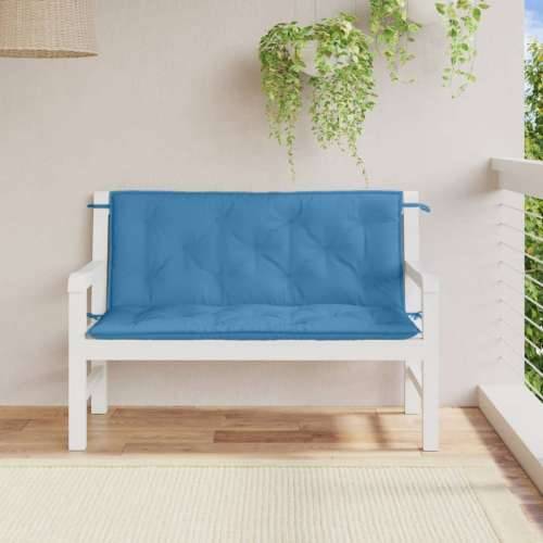 Jastuci za vrtnu klupu 2 kom plavi 120x50x7 cm tkanina Cijena