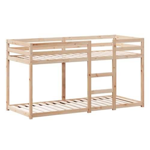 Krevet na kat s krovom 80 x 200 cm od masivne borovine - Prirodna 80 x 200 cm Cijena